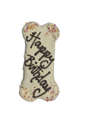Happy Birthday Bone Cookie Dog Treat Birthday Cake