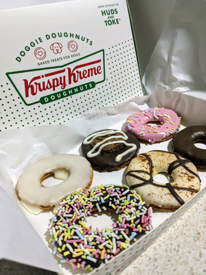 Krispy Kreme Inspired Doggie Doughnuts by Huds and Toke